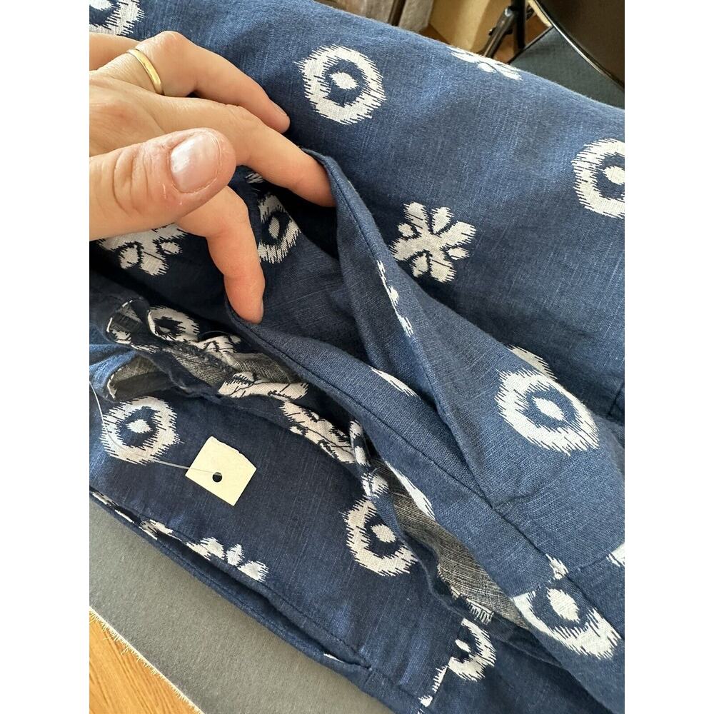 Goodthreads Linen Blend Sundress New! Size Small Geometric Pattern Pockets - Picture 8 of 8